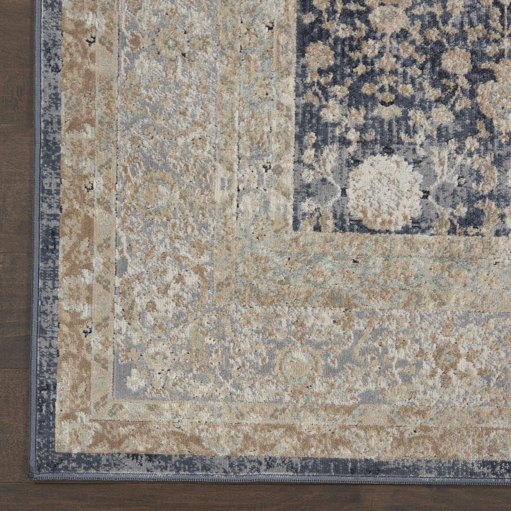 Kathy Ireland Malta Navy Area Rug by Nourison. Picture 4