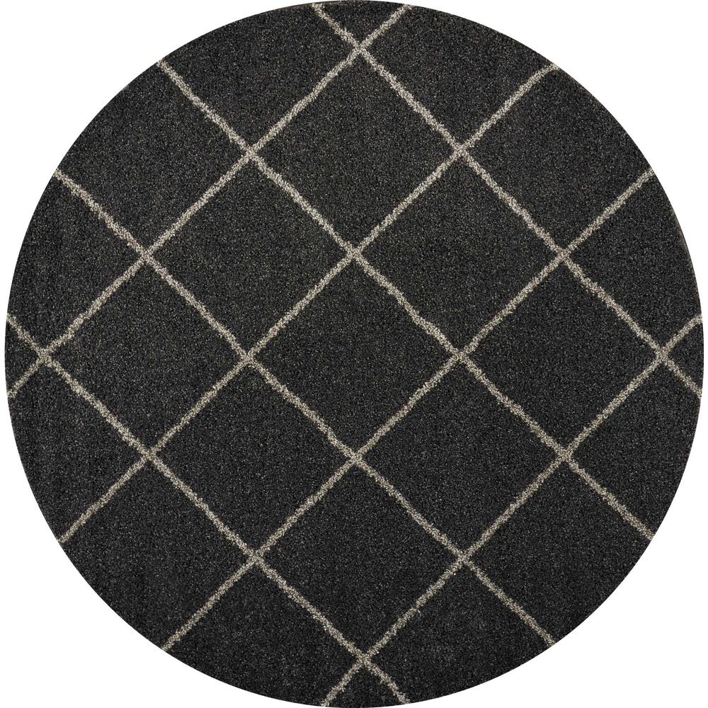 Brisbane Area Rug, Charcoal, 8'2" x ROUND. Picture 1