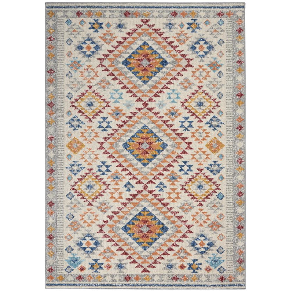 Rectangle Bohemian Machine Made Area Rug. Picture 1