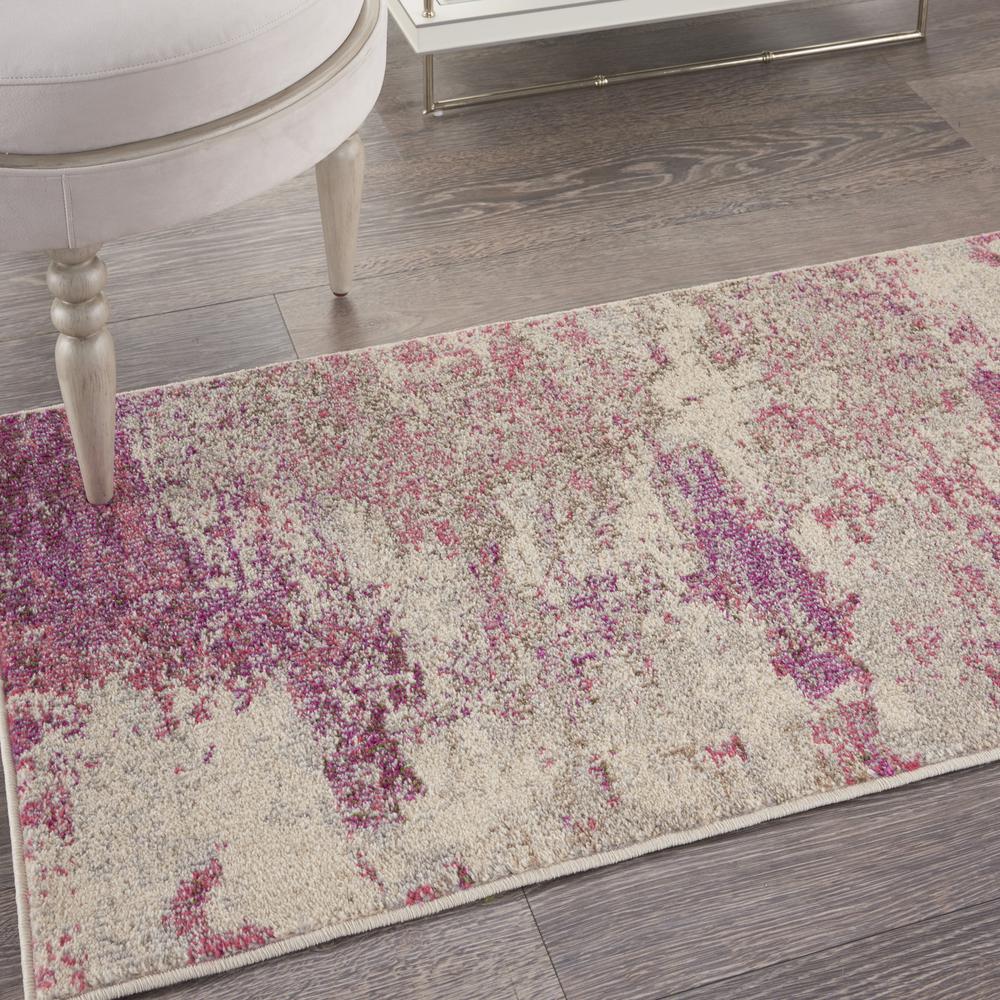 CES02 Celestial Ivory/Pink Area Rug- 2'2" x 3'9". Picture 8
