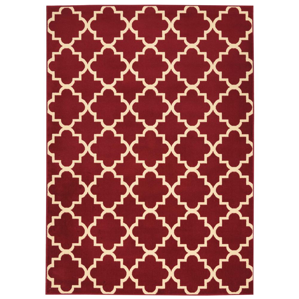 Grafix Area Rug, Red, 5'3" x 7'3". Picture 1