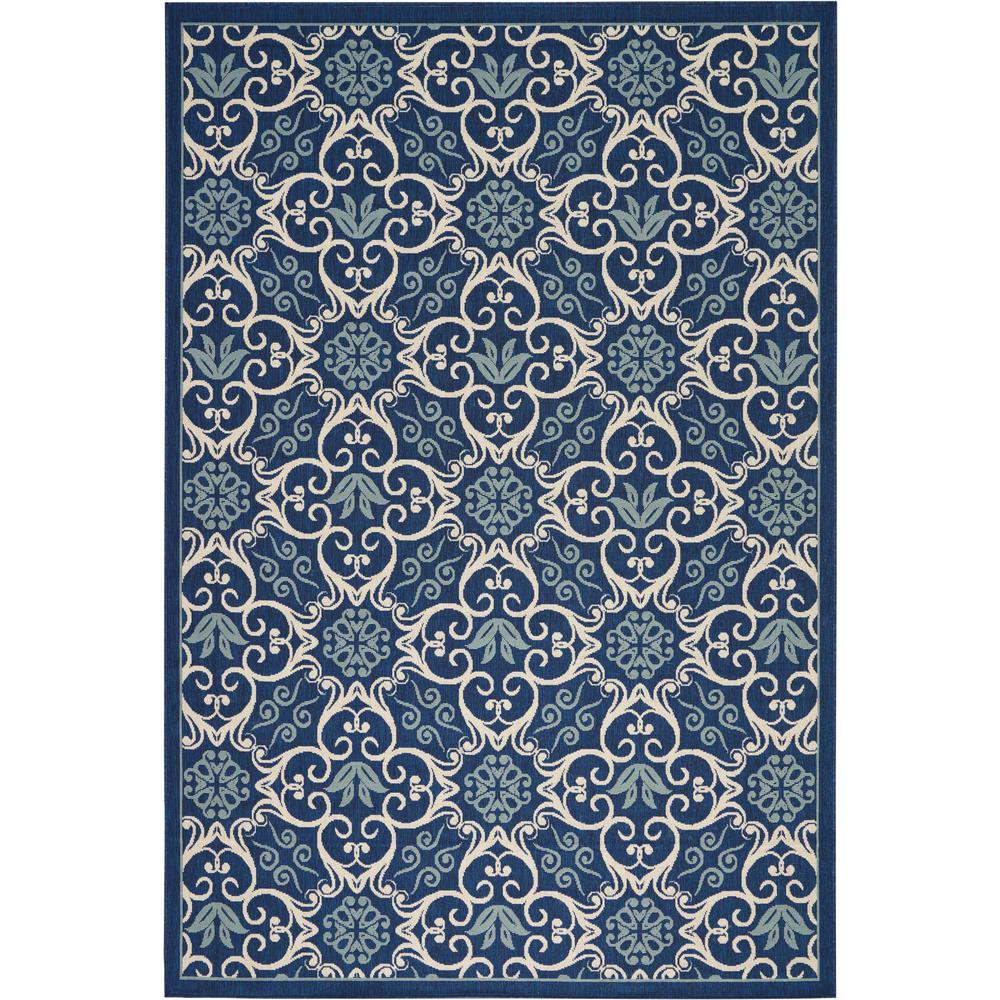 Caribbean Area Rug, Navy, 7'10" x 10'6". Picture 1
