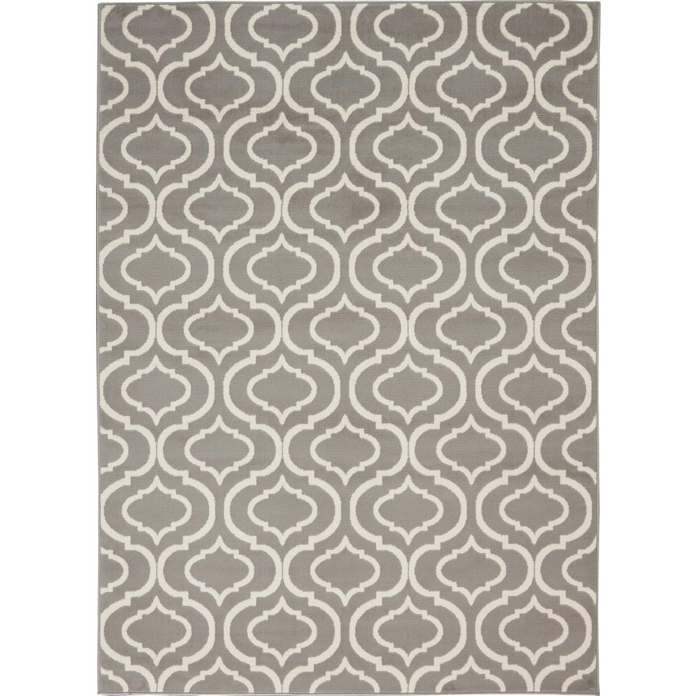 Jubilant Area Rug, Grey, 5'3" x 7'3". The main picture.