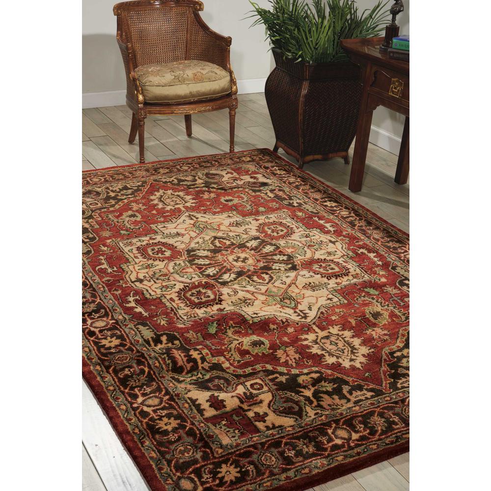 Jaipur Area Rug, Red, 6' x ROUND. Picture 2