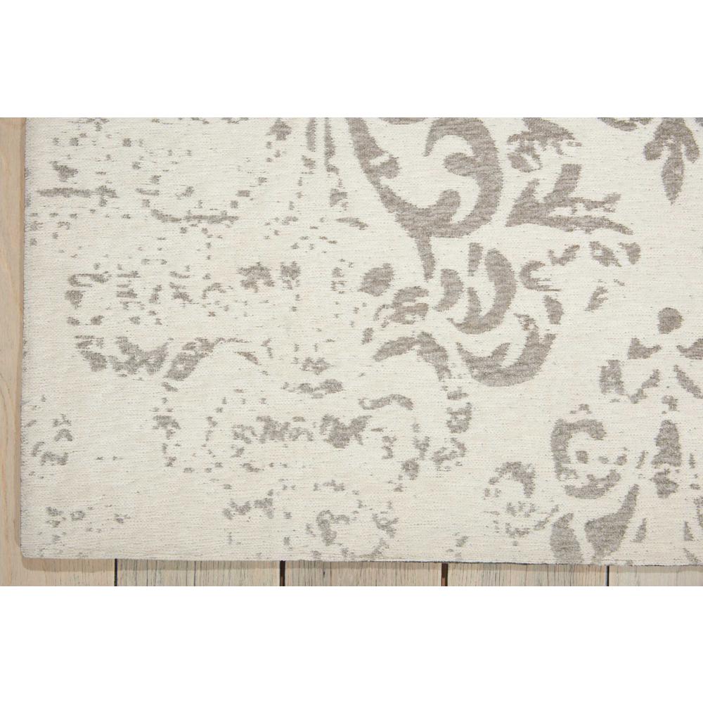 Damask Area Rug, Ivory, 8' x 10'. Picture 2