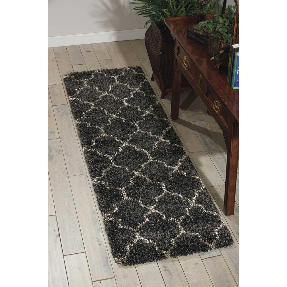 Amore Area Rug, Charcoal, 2'2" x 7'6". Picture 2
