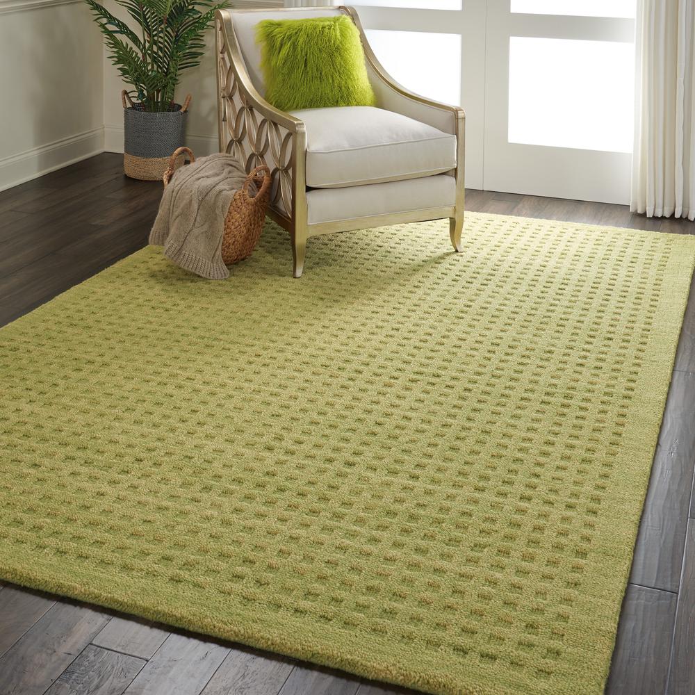 Rectangle Contemporary Handmade Area Rug. Picture 9