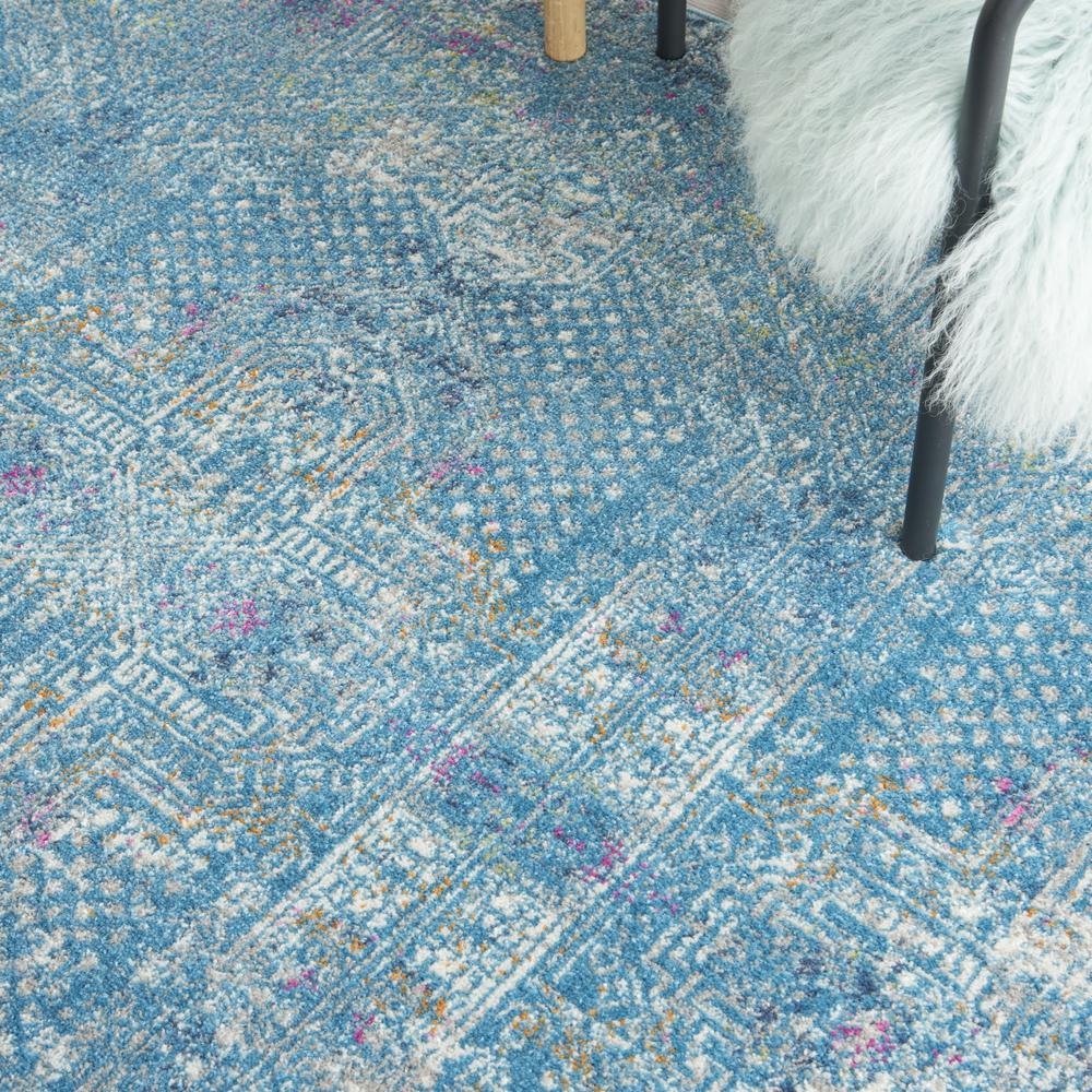 PSN38 Passion Blue Area Rug- 5'3" x round. Picture 8