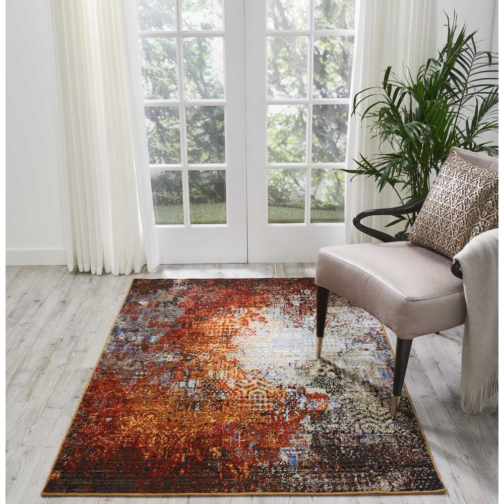 Chroma Area Rug, Ember Glow, 4' x 6'. Picture 4