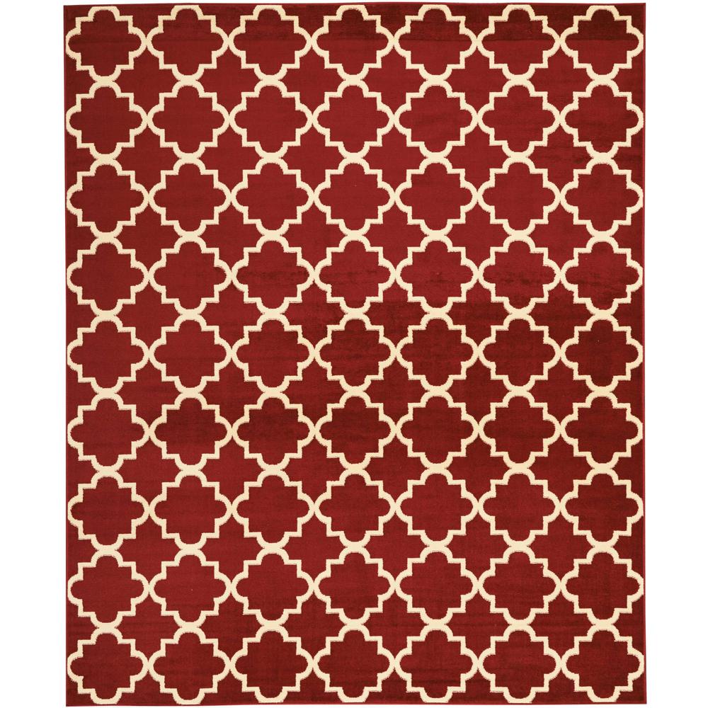 Grafix Area Rug, Red, 7'10" x 9'10". The main picture.