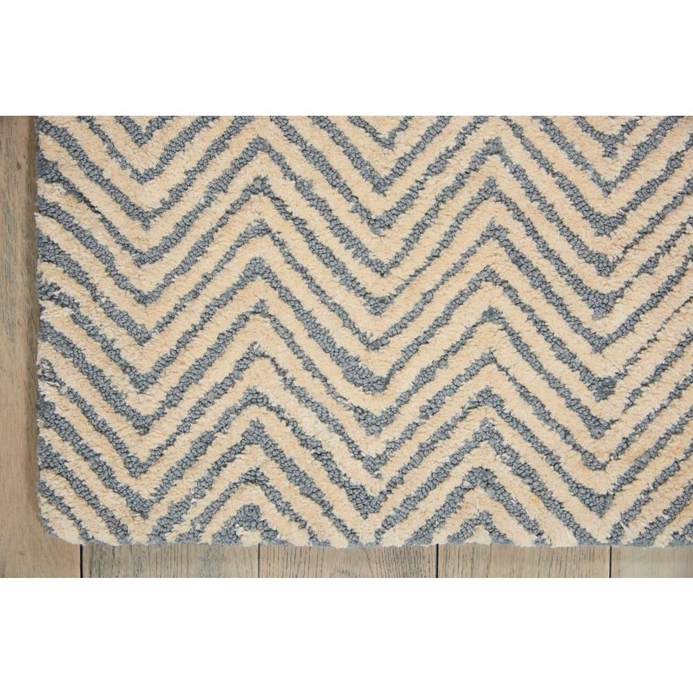 Modern Deco Area Rug, Light Blue/Ivory, 3'9" x 5'9". Picture 2