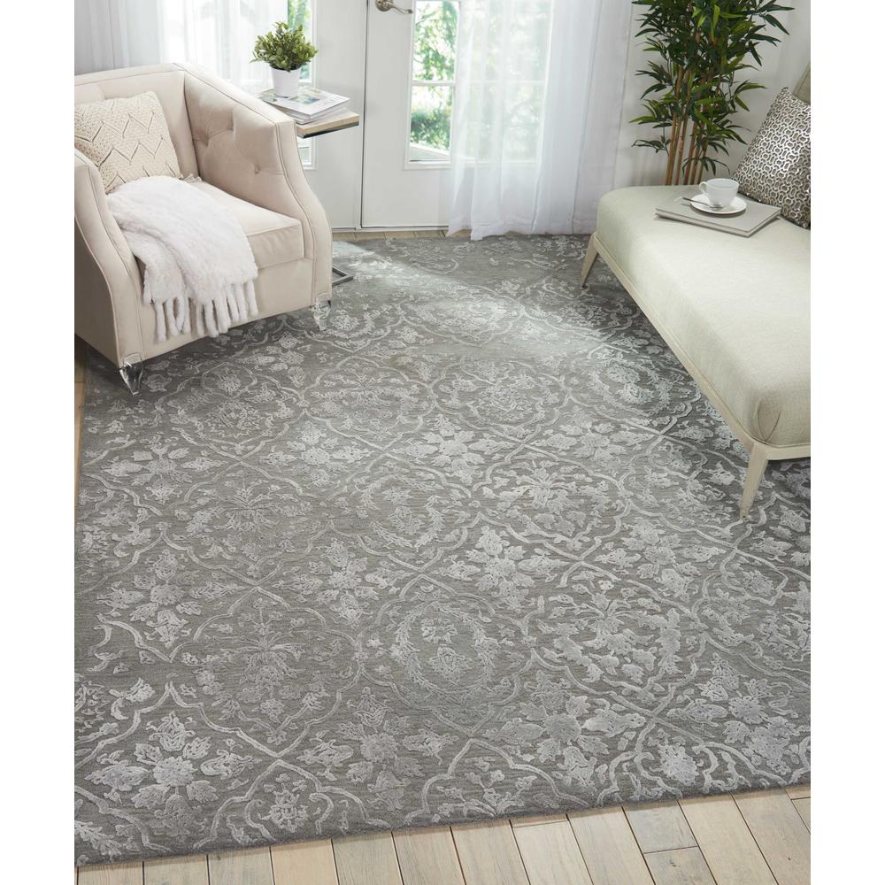 Opaline Area Rug, Charcoal/Silver, 7'9" x 9'9". Picture 2