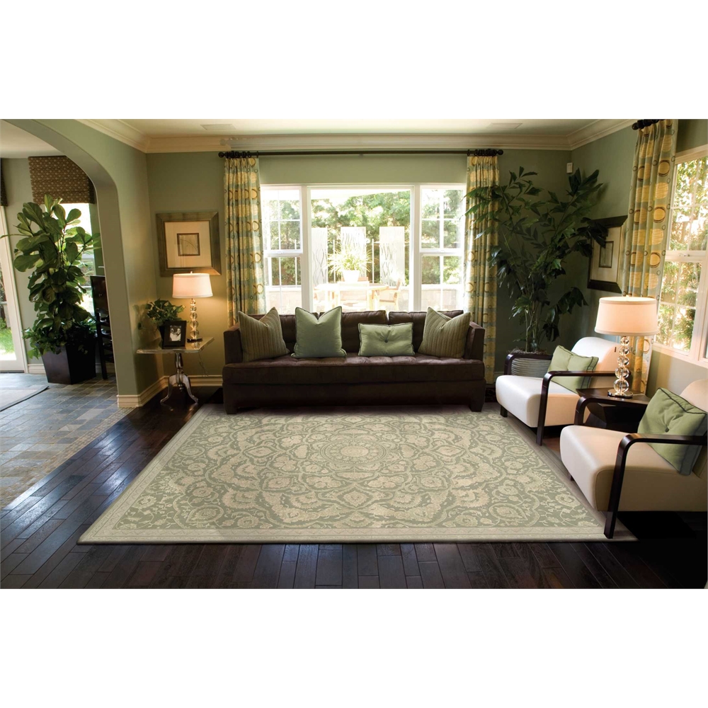 Regal Green Area Rug. Picture 5