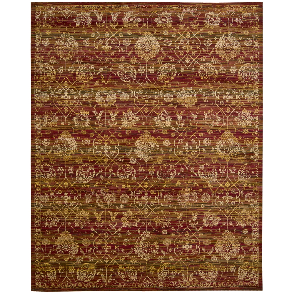 Rhapsody Area Rug, Sienna/Gold, 7'9" x 9'9". Picture 5