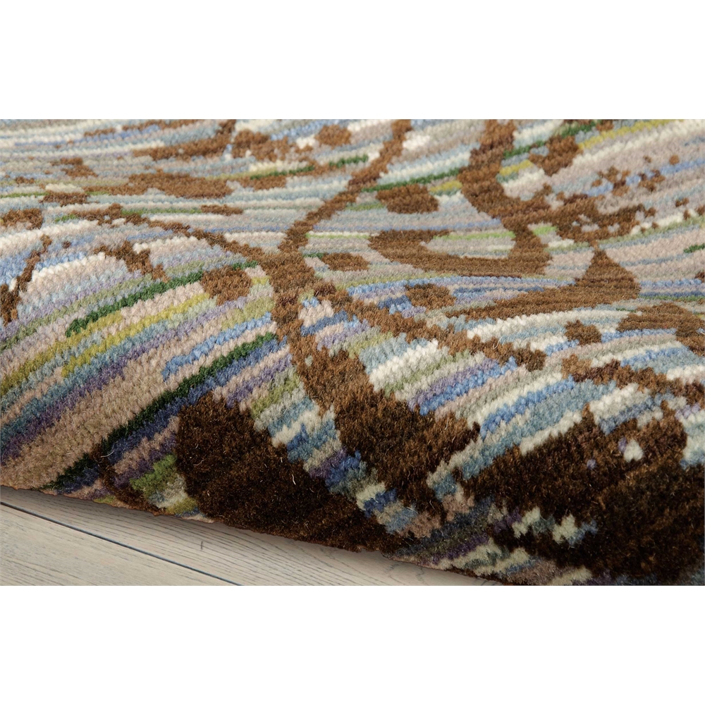 Rhapsody Area Rug, Blue/Moss, 7'9" x 9'9". Picture 7