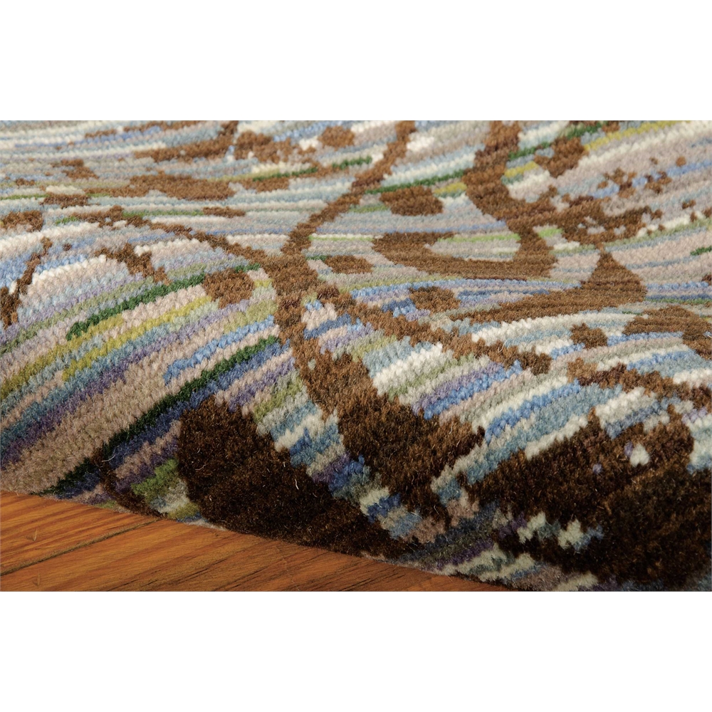 Rhapsody Area Rug, Blue/Moss, 7'9" x 9'9". Picture 6