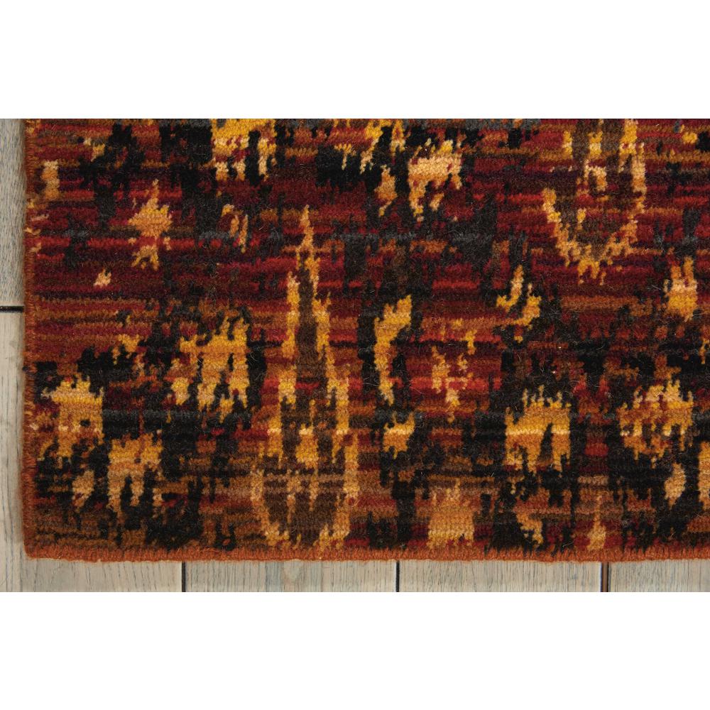 Rhapsody Area Rug, Flame, 5'6" x 8'. Picture 4