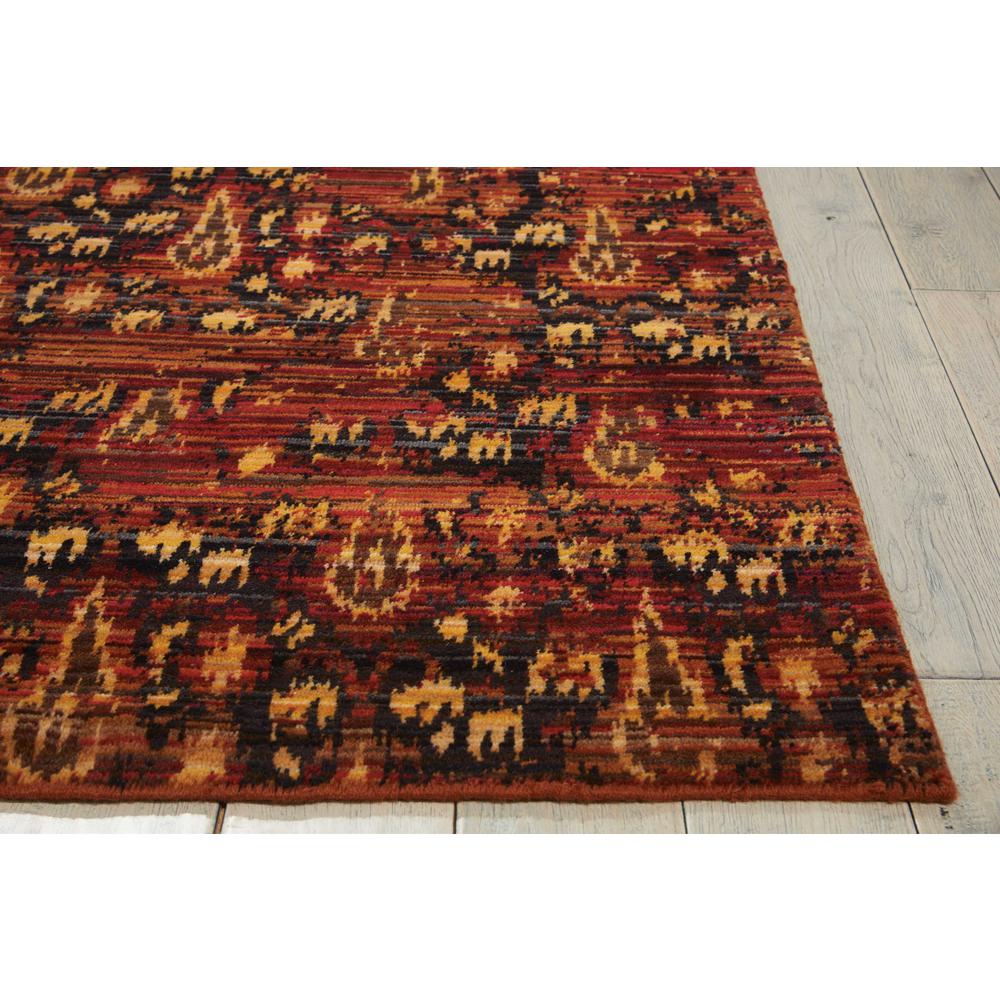 Rhapsody Area Rug, Flame, 5'6" x 8'. Picture 3
