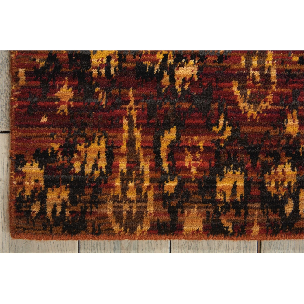 Rhapsody Area Rug, Flame, 7'9" x 9'9". Picture 2