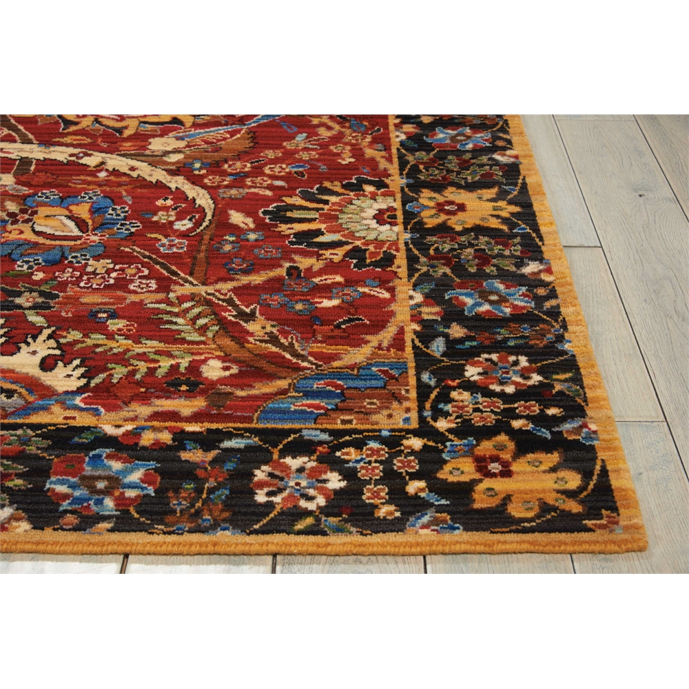Rhapsody Area Rug, Red, 7'9" x 9'9". Picture 3