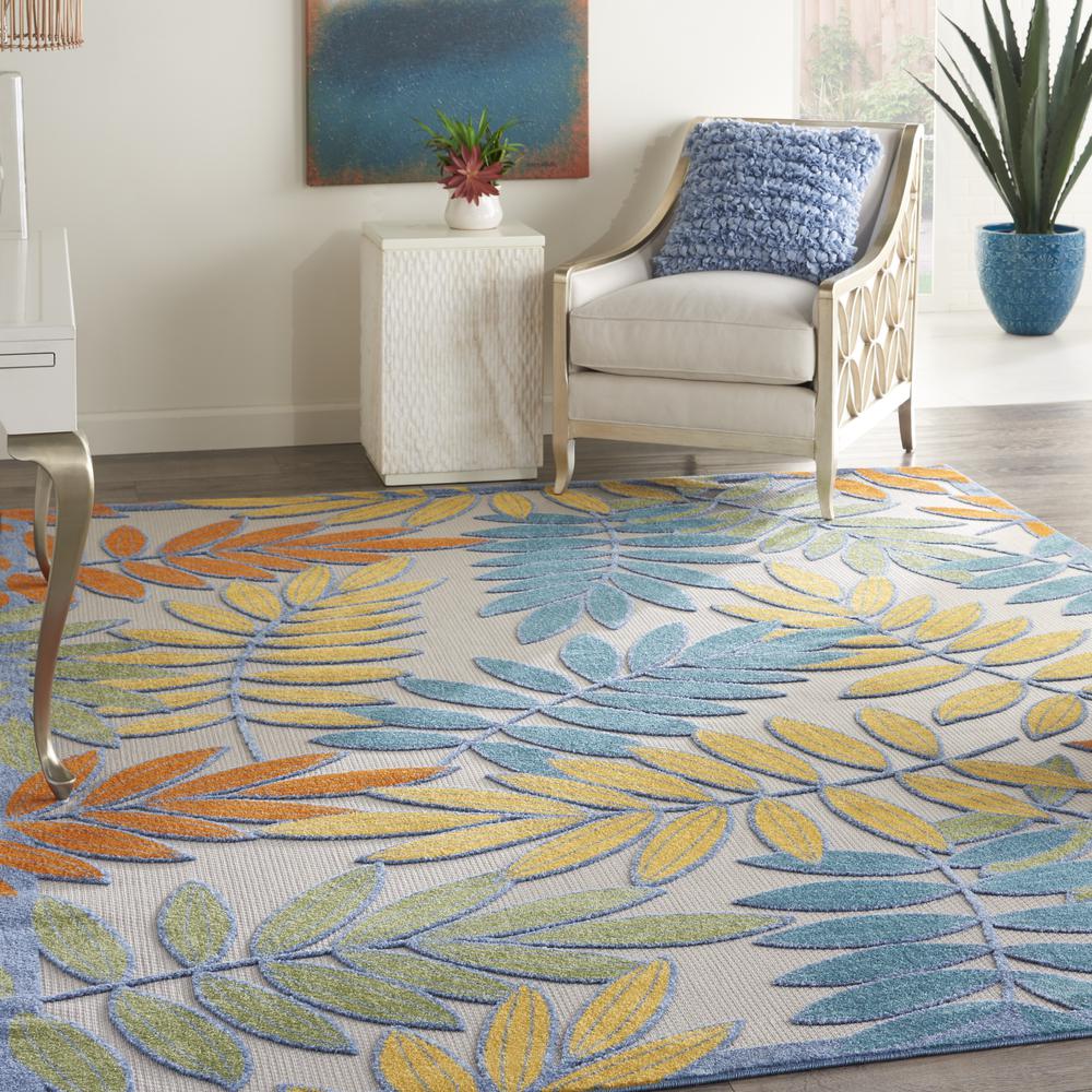 Tropical Rectangle Area Rug, 10' x 13'. Picture 3