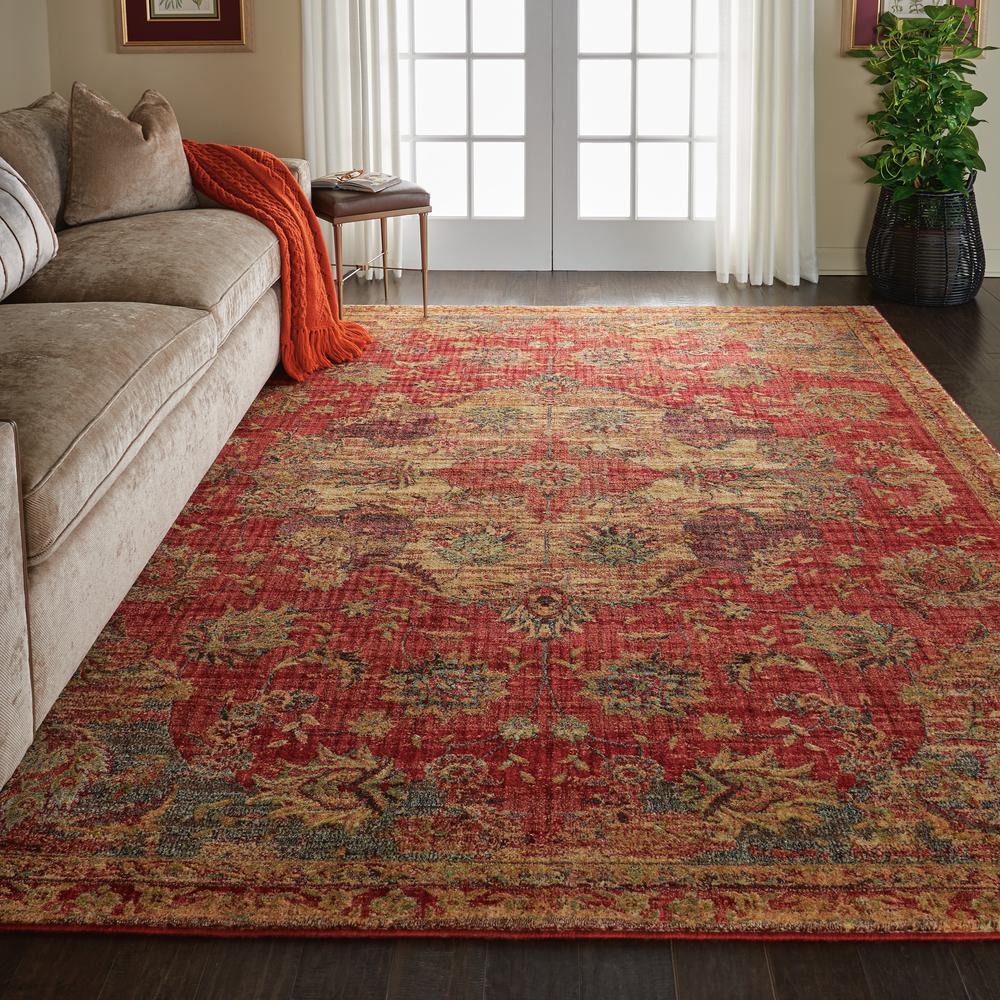 Nourison Jewel Area Rug, 7'10" x 9'10", Red. Picture 4