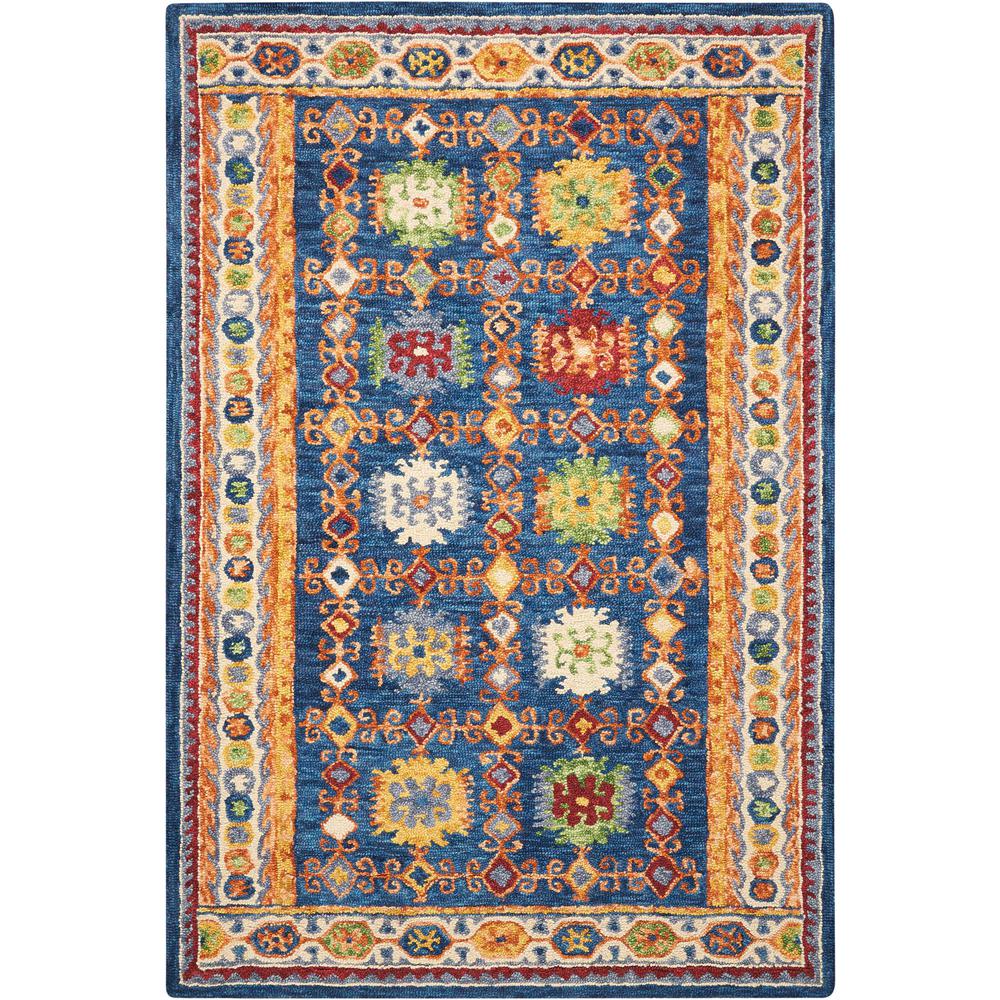 Vivid Area Rug, Navy, 5' x 7'6". Picture 1