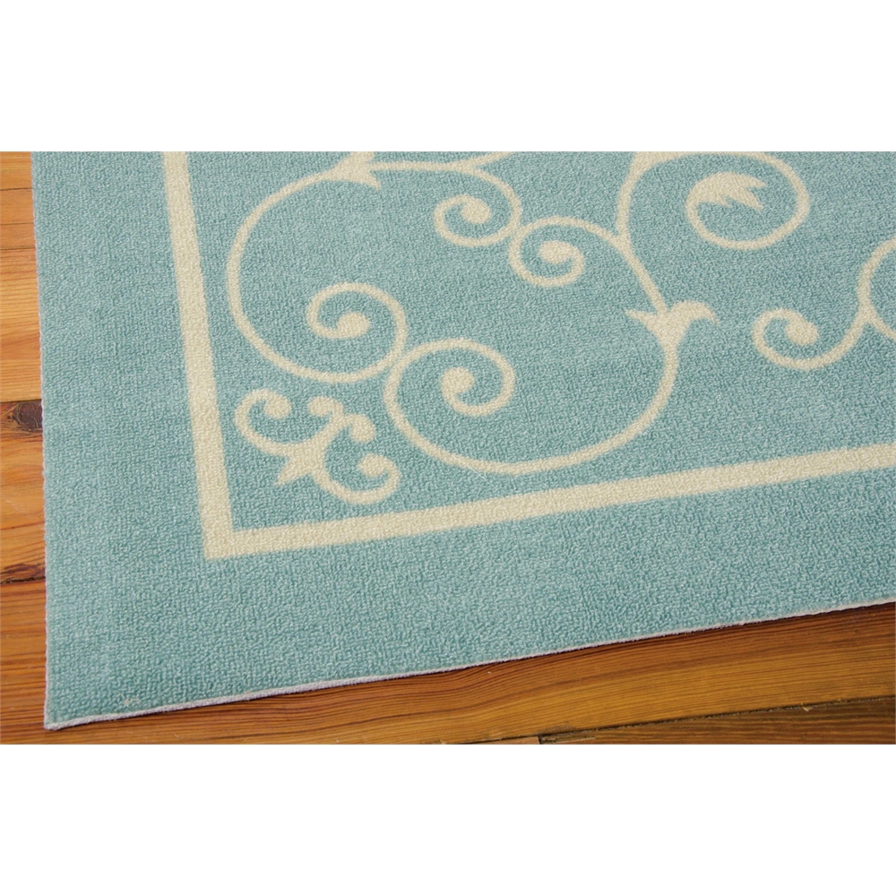 Home & Garden Area Rug, Light Blue, 5'3" x 7'5". The main picture.