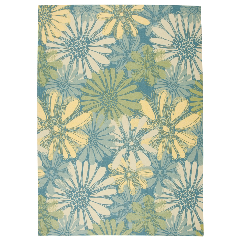 Home & Garden Area Rug, Blue, 7'9" x 10'10". Picture 1