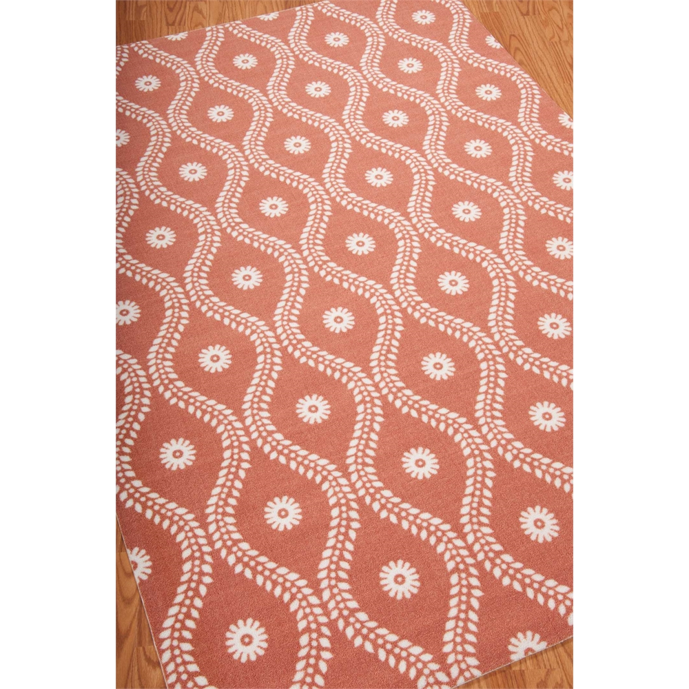 Home & Garden Area Rug, Rust, 5'3" x 7'5". Picture 4