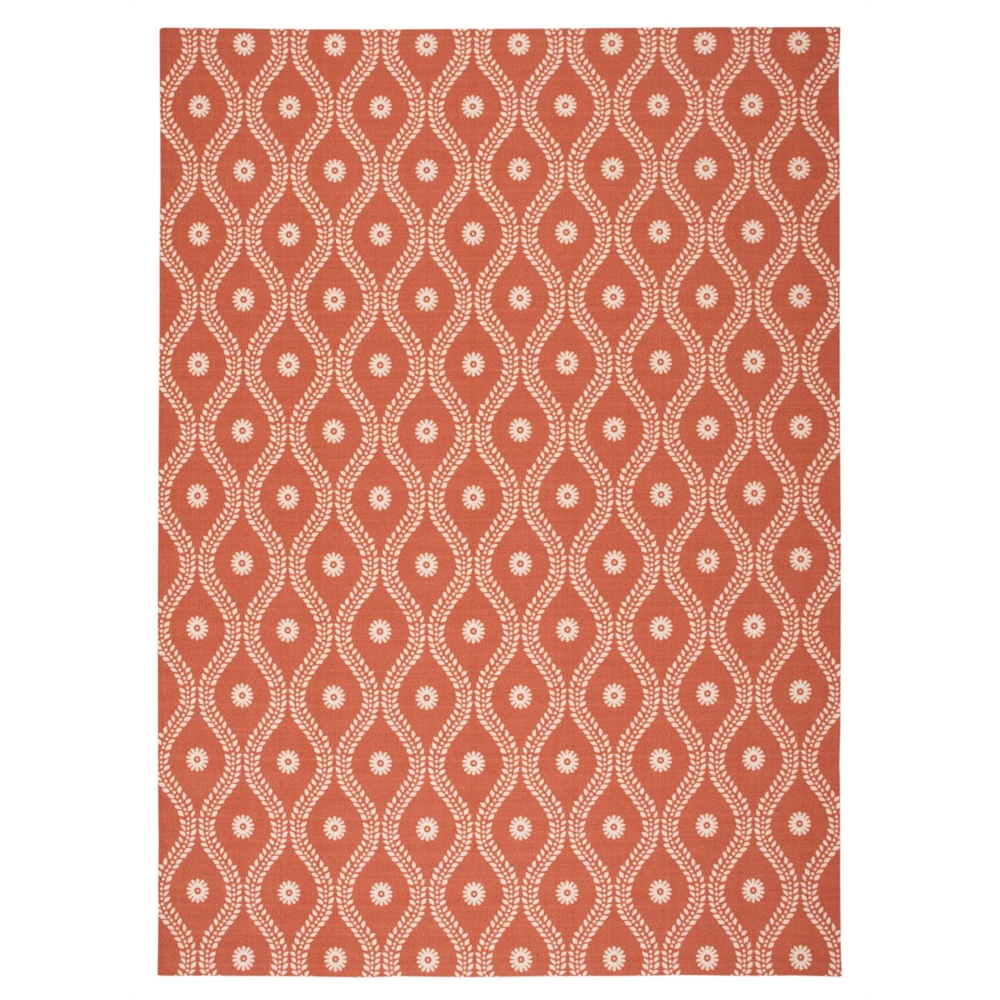 Home & Garden Area Rug, Rust, 7'9" x 10'10". Picture 1