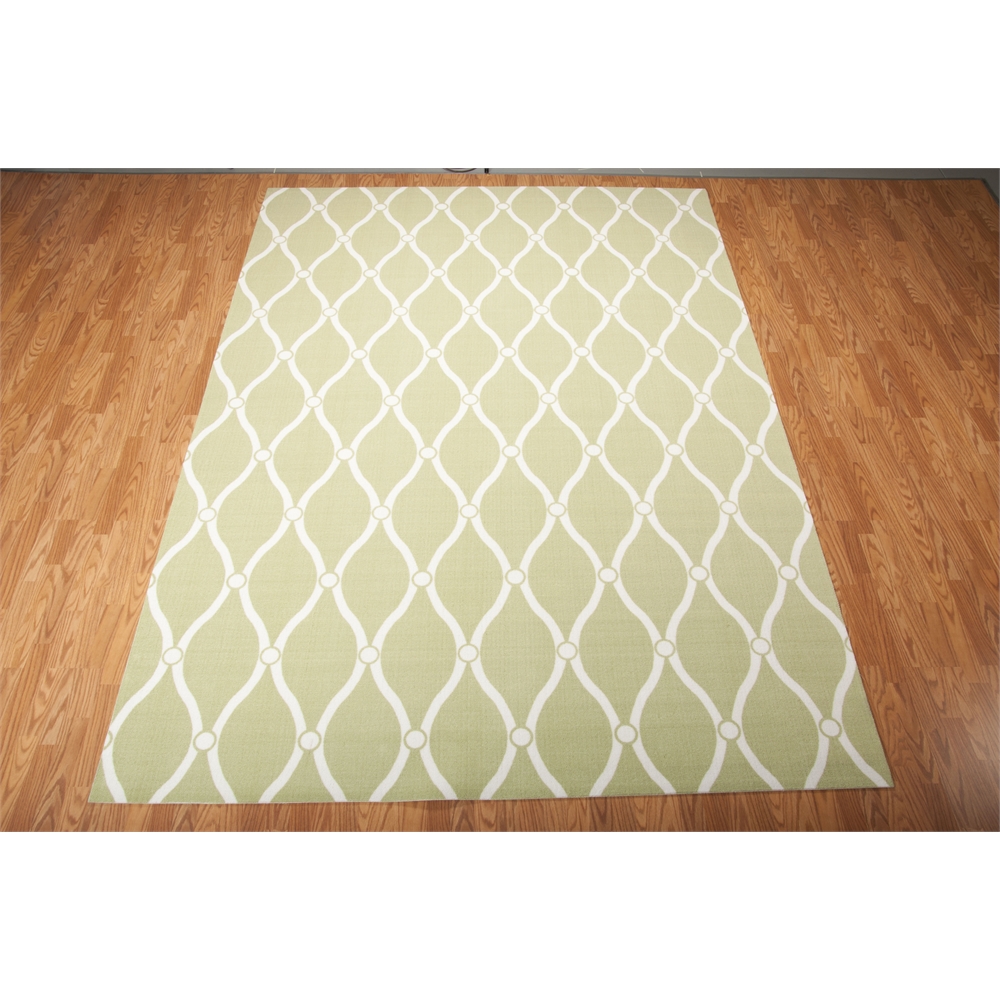 Home & Garden Area Rug, Green, 7'9" x 10'10". Picture 2