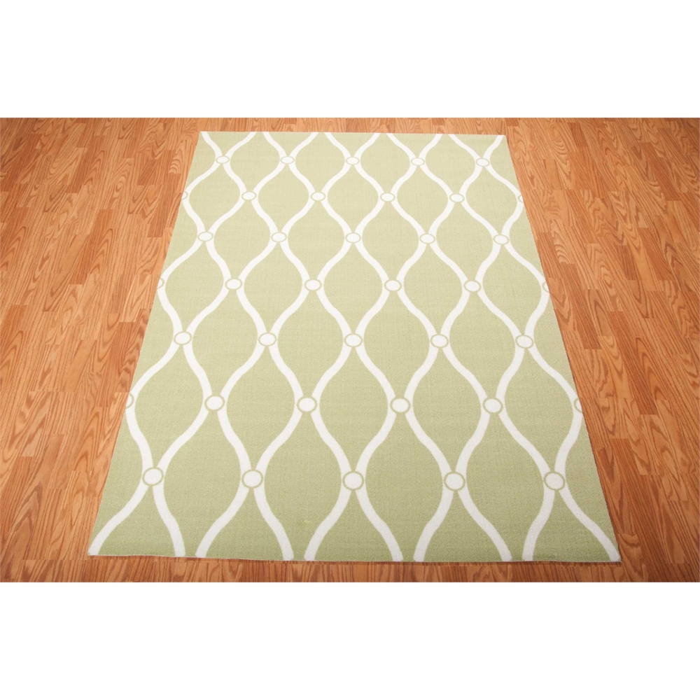 Home & Garden Area Rug, Green, 5'3" x 7'5". Picture 3