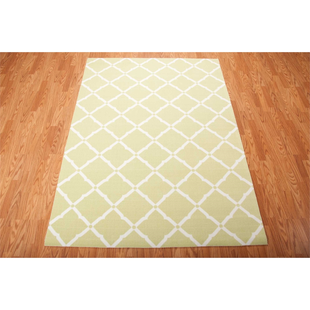 Home & Garden Area Rug, Light Green, 5'3" x 7'5". Picture 3