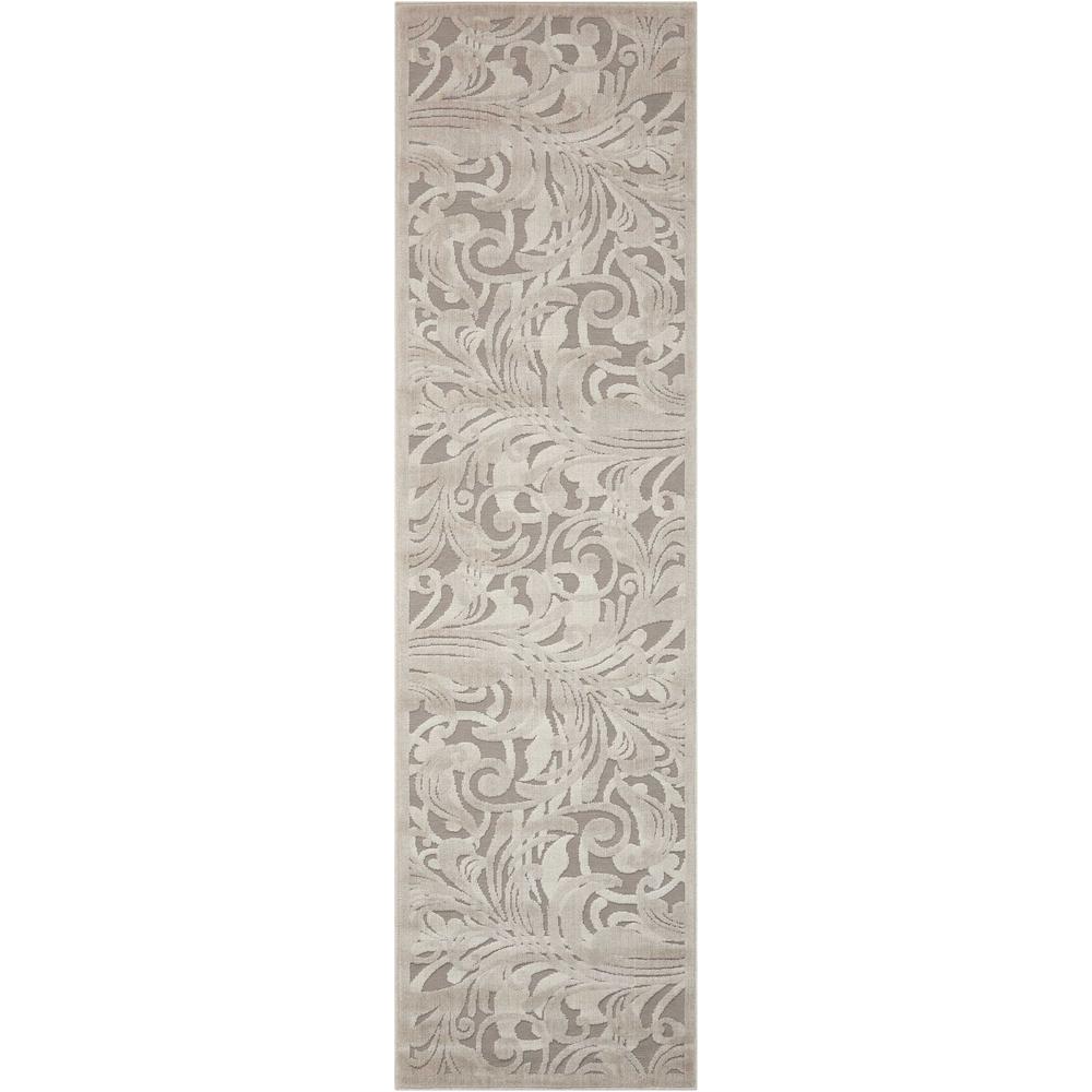Graphic Illusions Area Rug, Grey/Camel, 2'3" x 8'. Picture 1