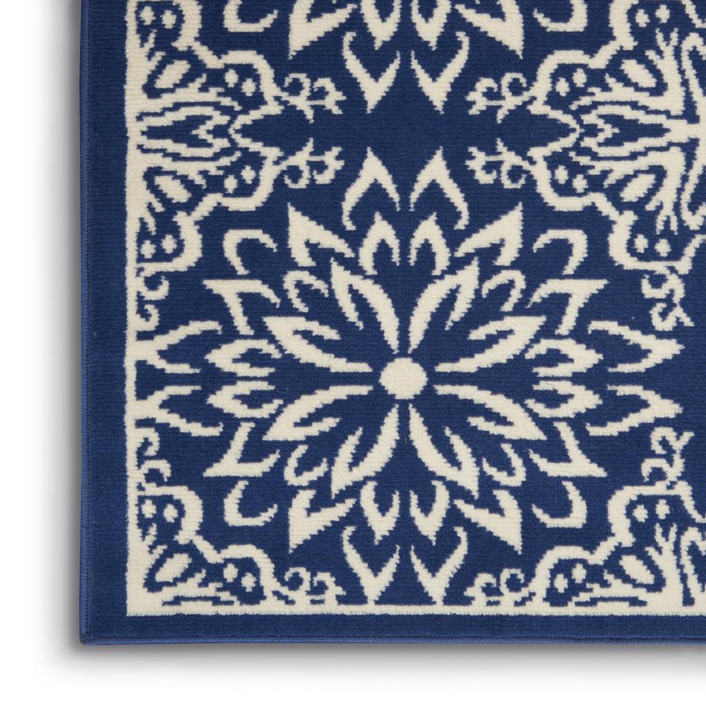 Nourison Jubilant Area Rug, 5'3" x 7'3", Navy/Ivory. Picture 5