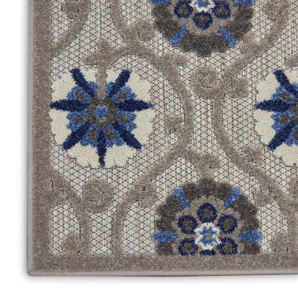 Nourison Aloha Runner Area Rug, Grey/Blue, 2'3" x 7'6", ALH19. Picture 5