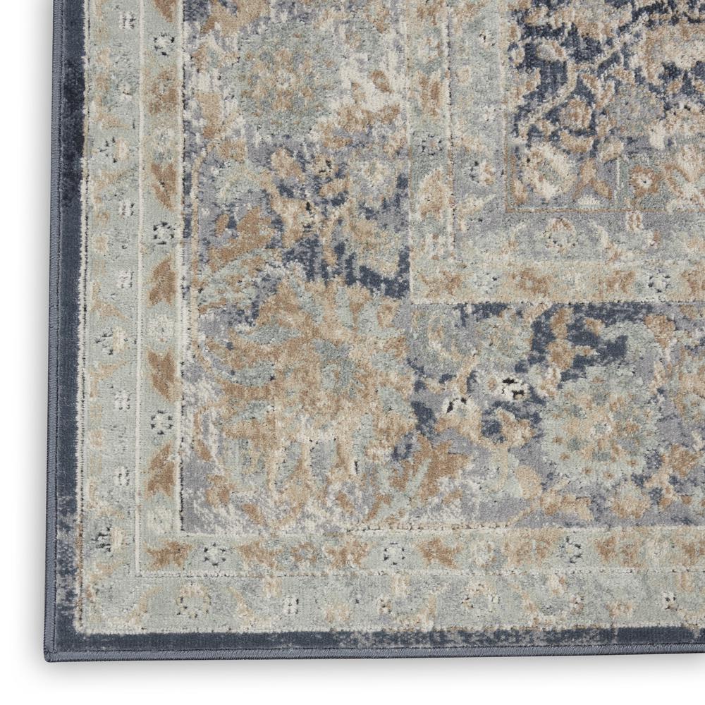 Kathy Ireland Malta Navy Area Rug by Nourison. Picture 5