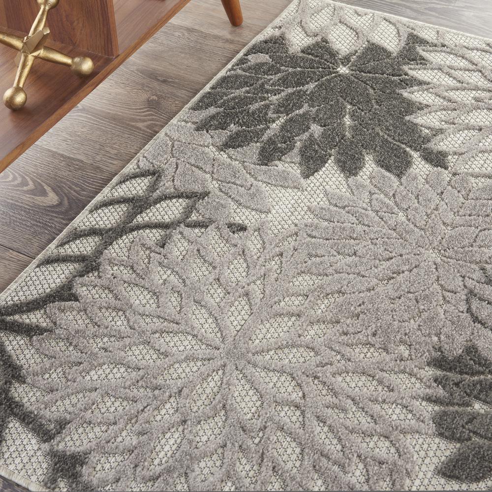 ALH05 Aloha Silver Grey Area Rug- 2'8" x 4'. Picture 8