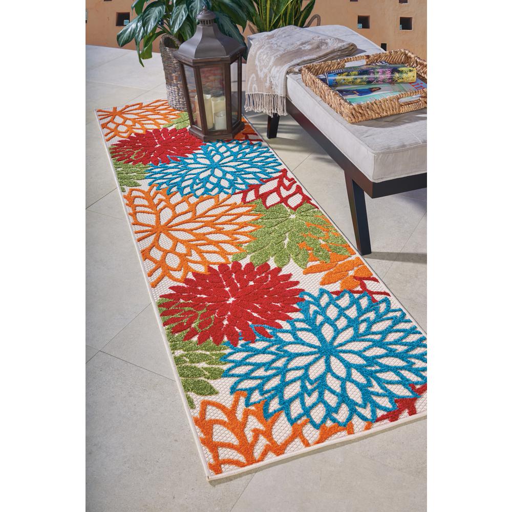 Tropical Runner Area Rug, 8' Runner. Picture 2