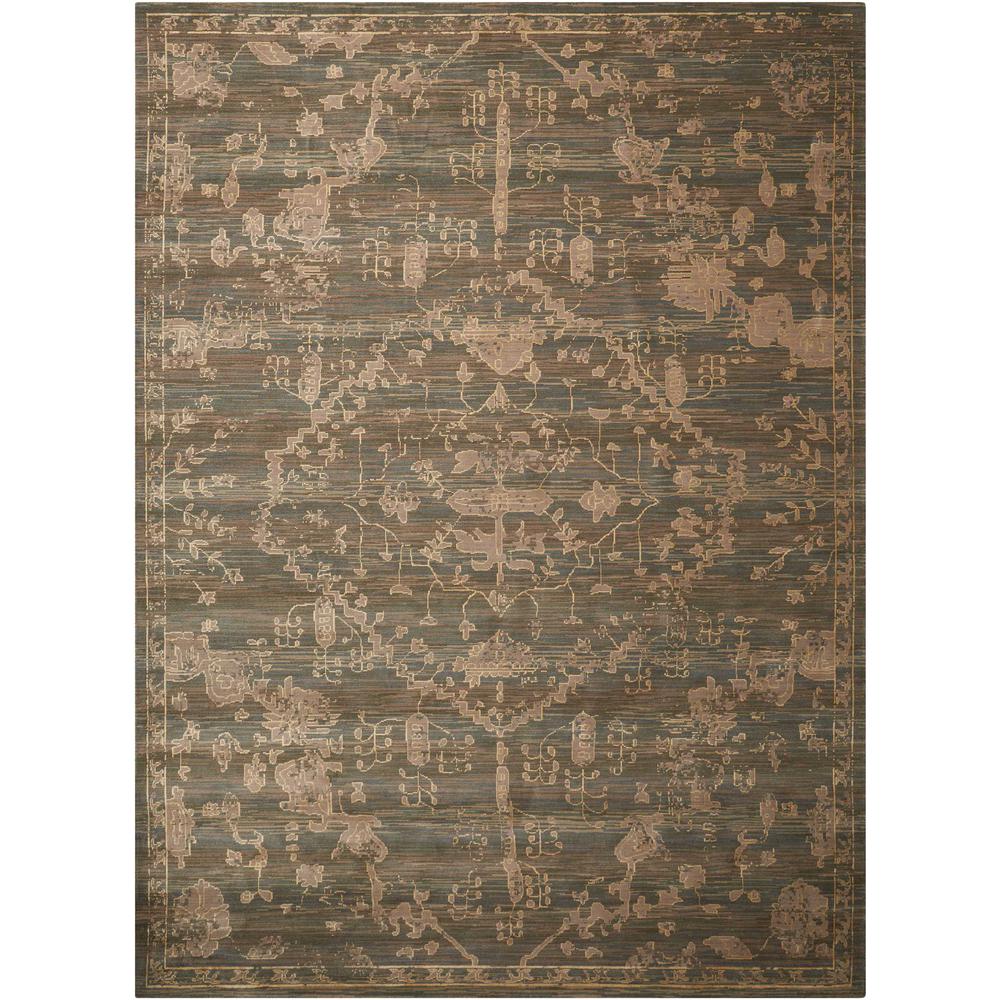 Silk Elements Area Rug, Azure, 9'9" x 13'. Picture 1