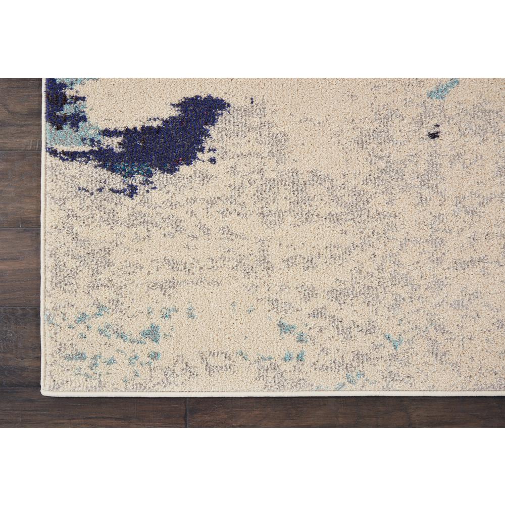 Celestial Area Rug, Ivory/Teal Blue, 7'10" x 10'6". Picture 2