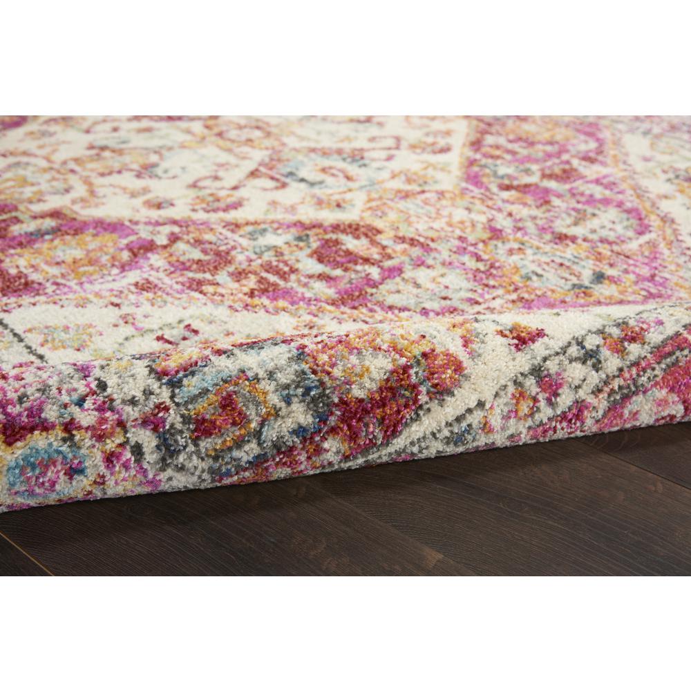 PSN23 Passion Ivory/Pink Area Rug- 2'2" x 7'6". Picture 7