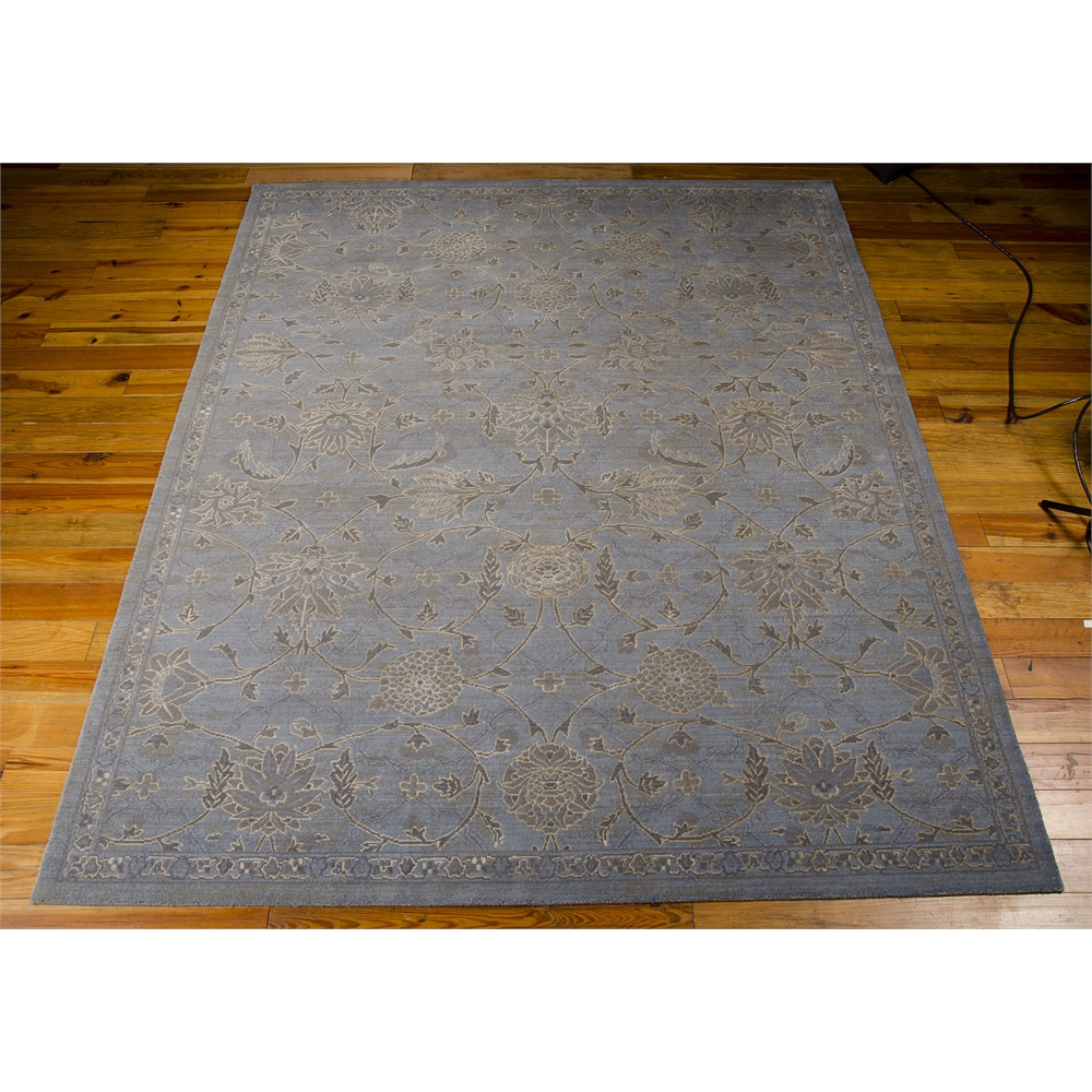 Silk Infusion Rectangle Rug By, Blue, 7'9" X 9'9". Picture 3