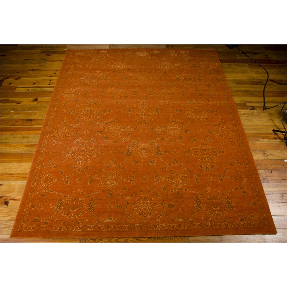 Silk Infusion Rectangle Rug By, Copper, 7'9" X 9'9". Picture 3