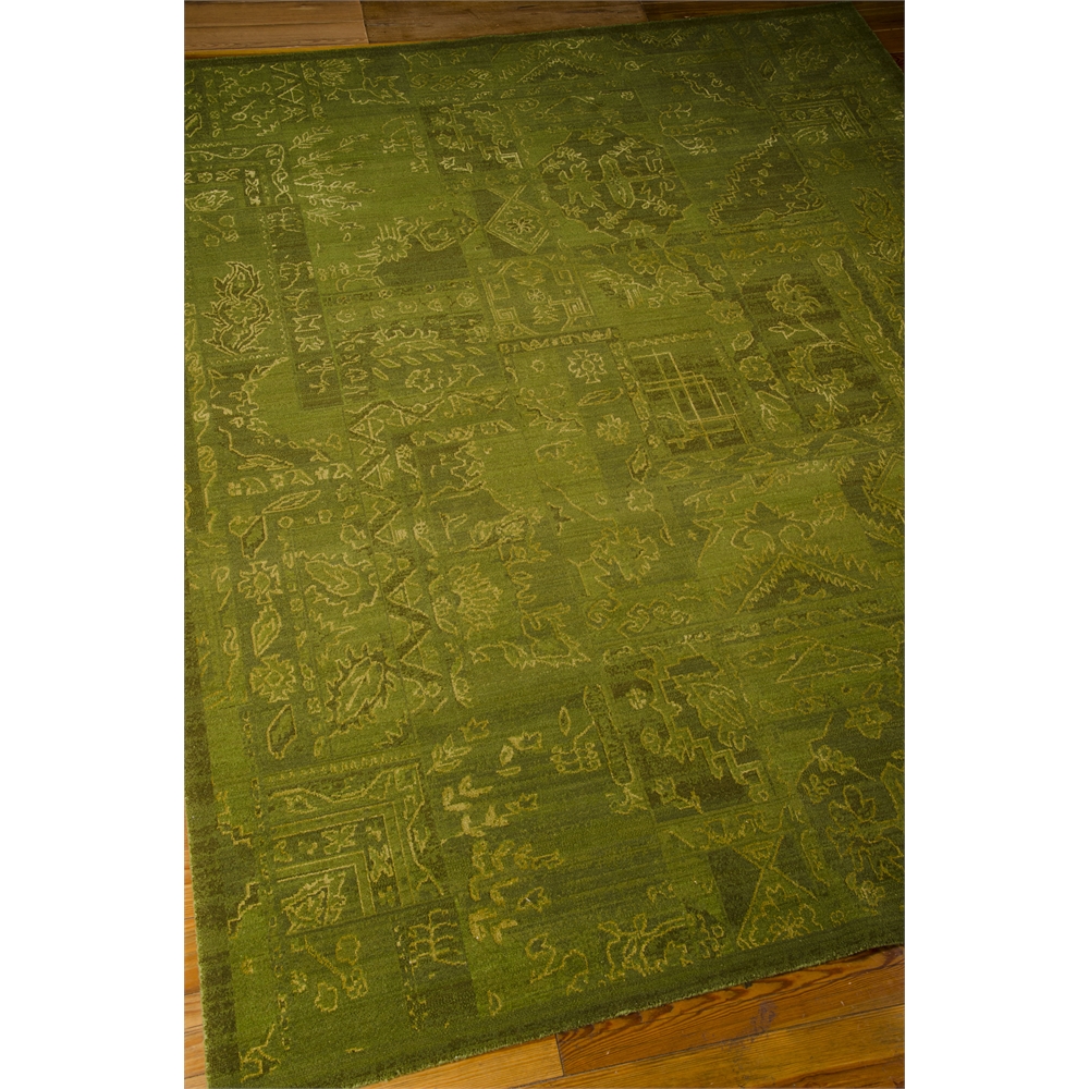 Silk Infusion Rectangle Rug By, Green, 7'9" X 9'9". Picture 4