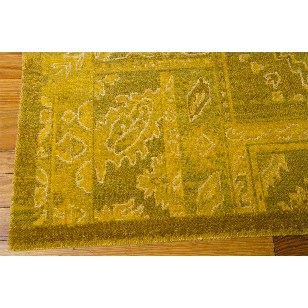 Silk Infusion Rectangle Rug By, Yellow, 7'9" X 9'9". Picture 1