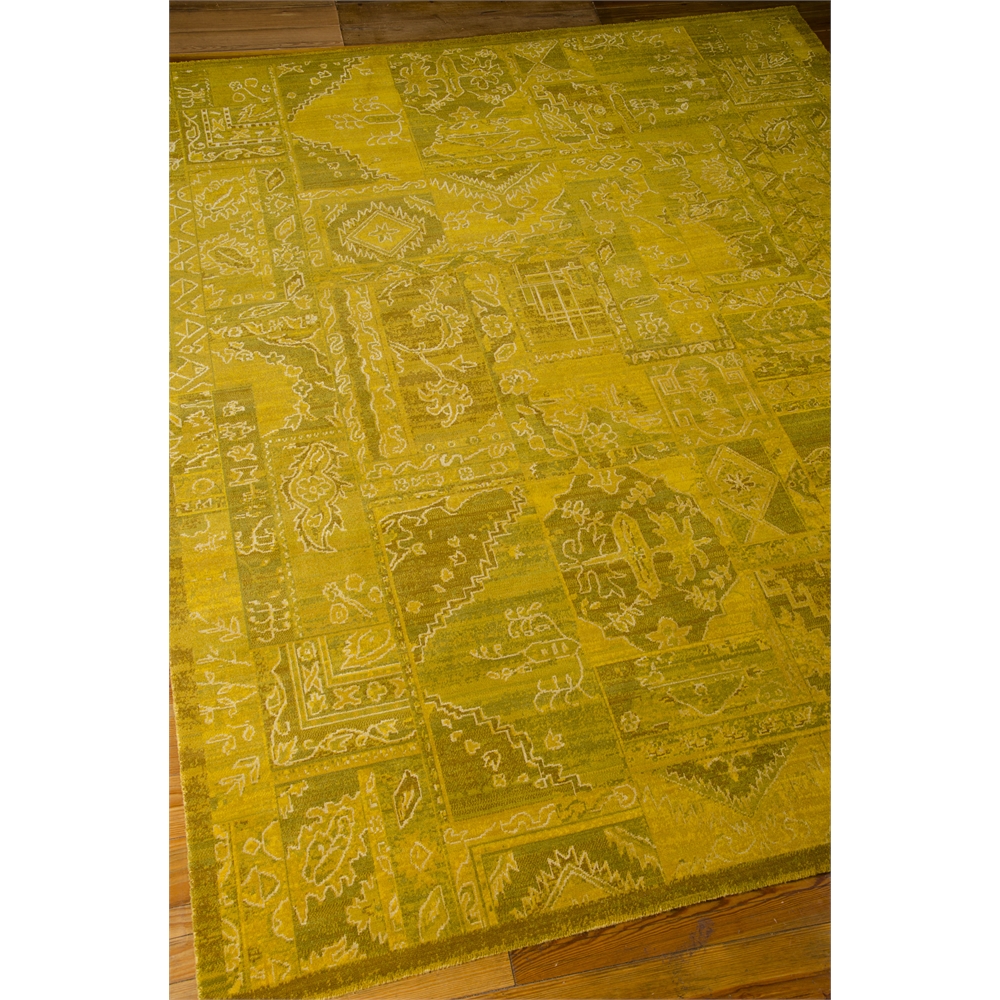 Silk Infusion Rectangle Rug By, Yellow, 7'9" X 9'9". Picture 4