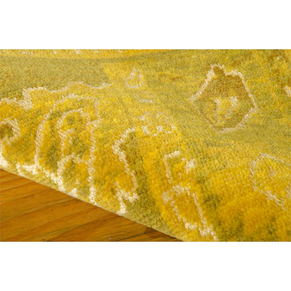 Silk Infusion Rectangle Rug By, Yellow, 7'9" X 9'9". Picture 5