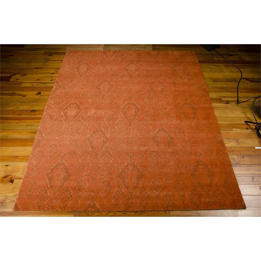 Silk Infusion Rectangle Rug By, Dark Rust, 7'9" X 9'9". Picture 3